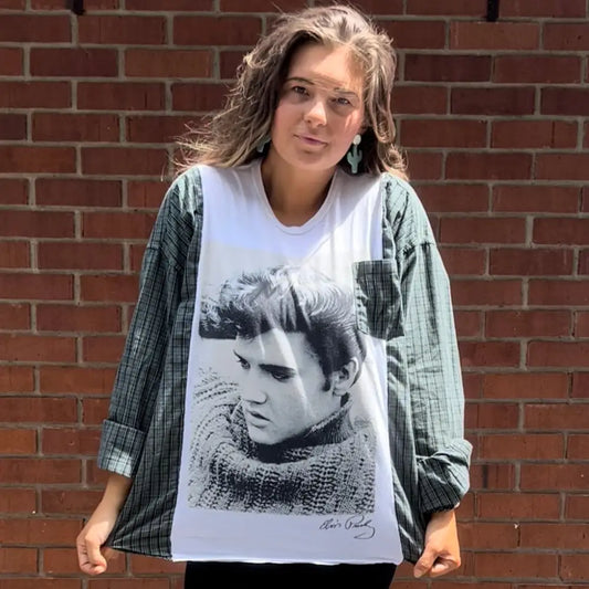 Reworked Elvis Presley Long Sleeve Shirts & Tops