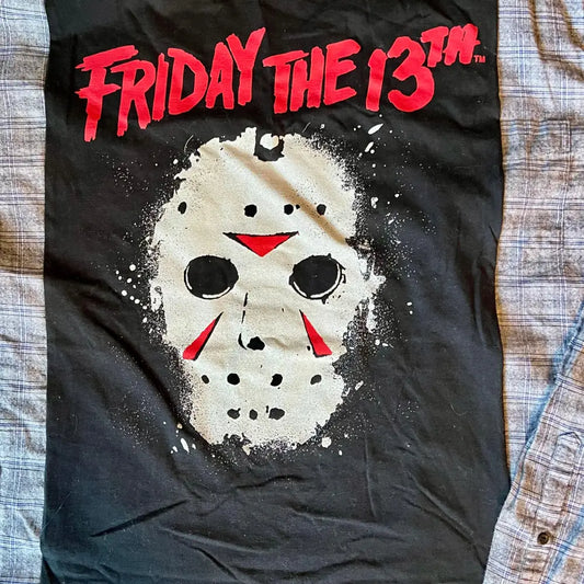 Reworked Friday the 13th Long Sleeve Flannel Shirts & Tops