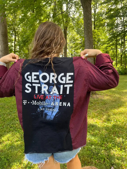 Reworked George Strait Long Sleeve Shirts & Tops