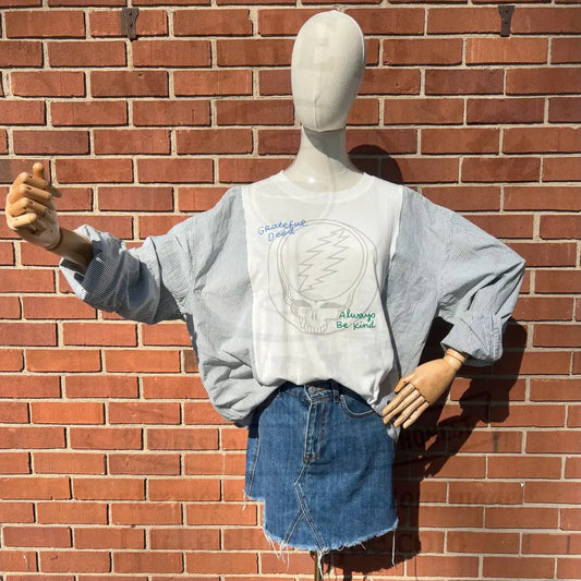 Reworked Grateful Dead Long Sleeve Shirts & Tops