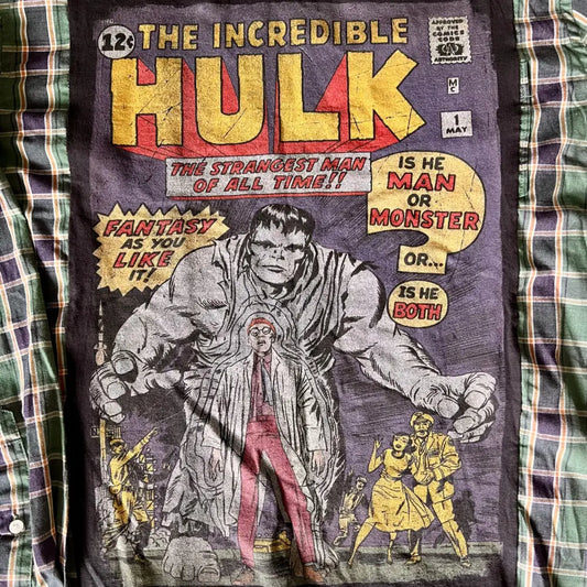 Reworked Incredible Hulk Long Sleeve Shirts & Tops