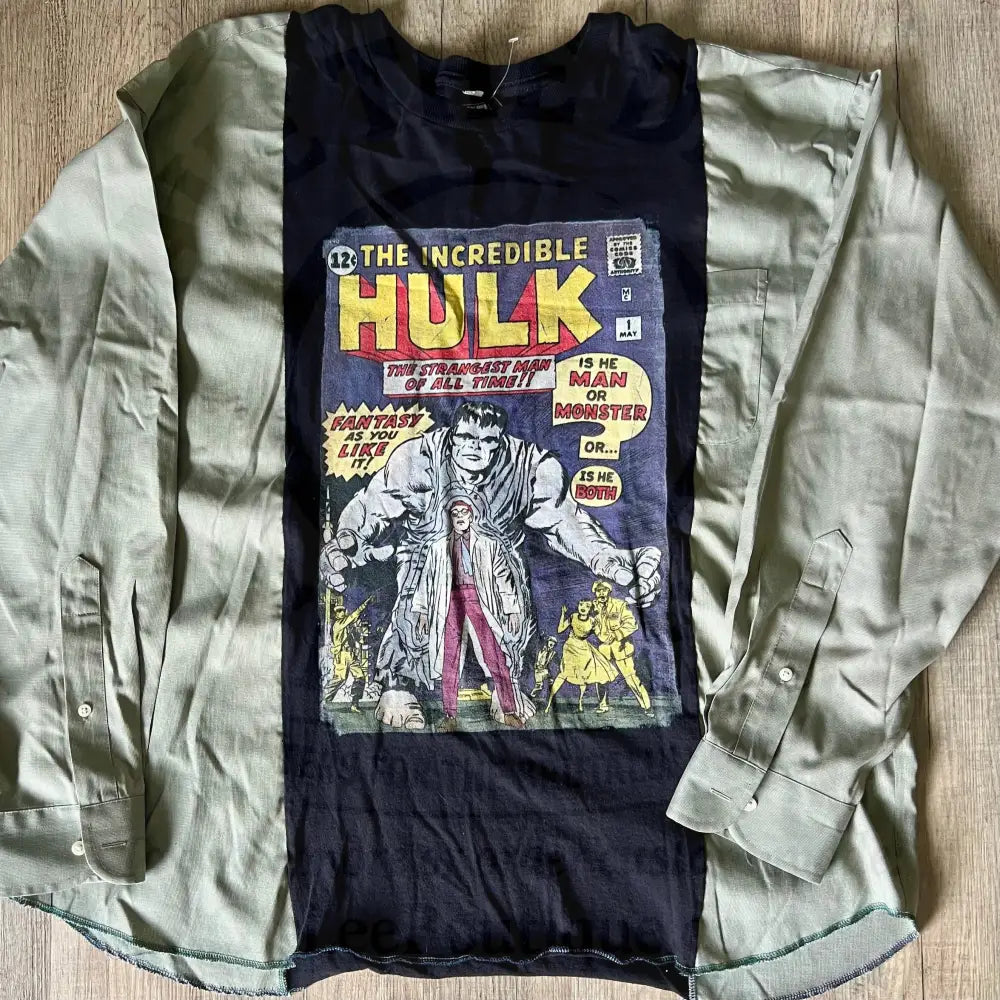 Reworked Incredible Hulk Long Sleeve Shirts & Tops
