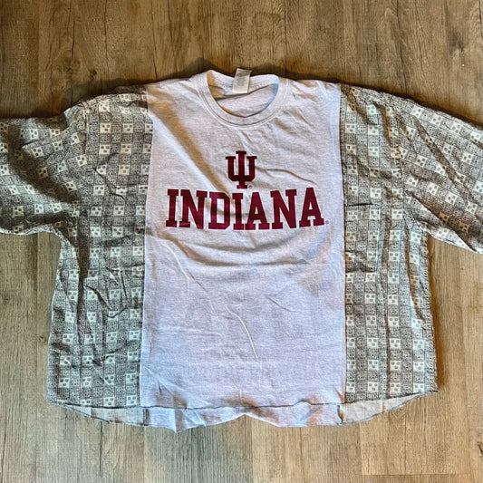 Reworked Indiana University Short Sleeve Shirts & Tops