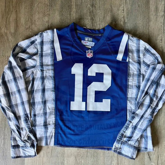 Reworked Indianapolis Colts Andrew Luck Long Sleeve Shirts & Tops