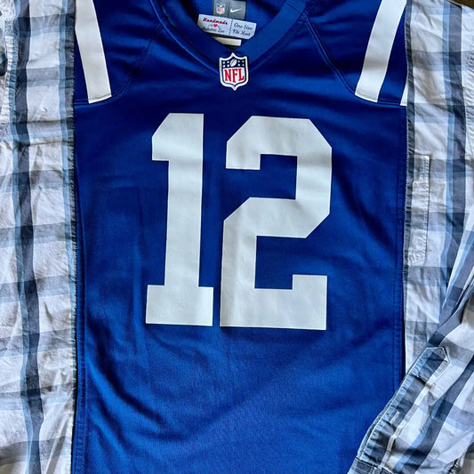 Reworked Indianapolis Colts Andrew Luck Long Sleeve Shirts & Tops