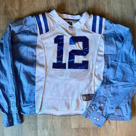 Reworked Indianapolis Colts Andrew Luck Long Sleeve Shirts & Tops