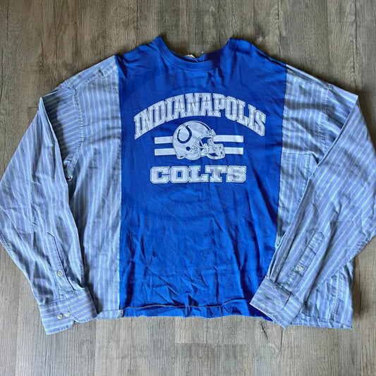 Reworked Indianapolis Colts Long Sleeve Shirts & Tops
