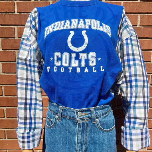 Reworked Indianapolis Colts Long Sleeve Shirts & Tops