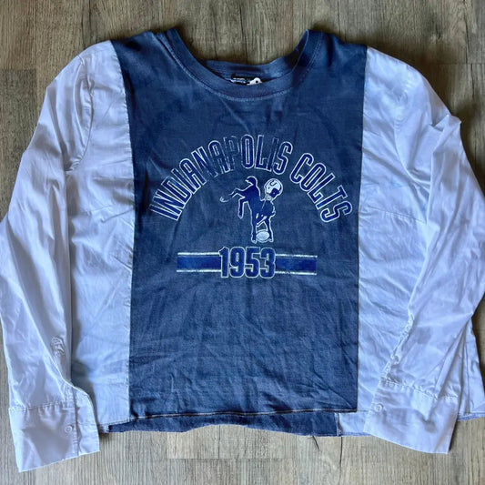 Reworked Indianapolis Colts Long Sleeve Shirts & Tops