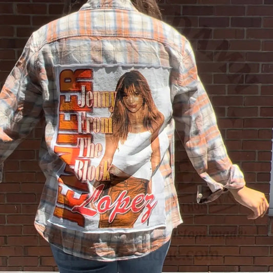 Reworked J Lo Shacket Shirts & Tops