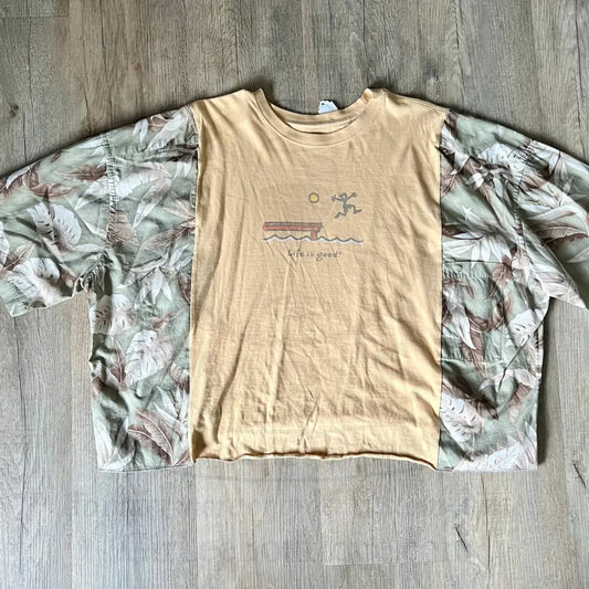 Reworked Life Is Good Short Sleeve Shirts & Tops
