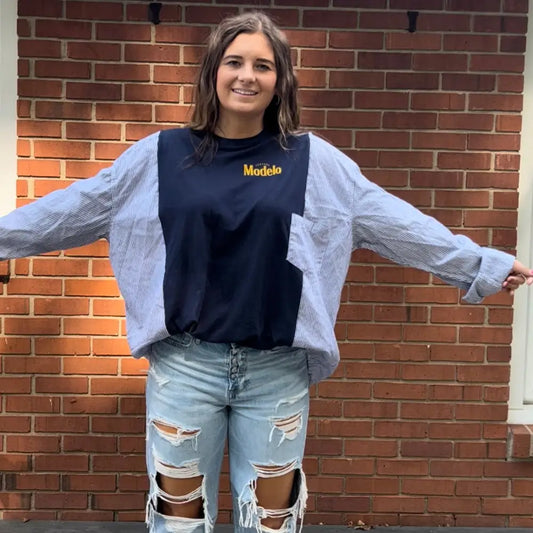 Reworked Modelo Long Sleeve Shirts & Tops