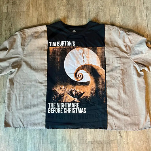 Reworked Nightmare Before Christmas Short Sleeve Shirts & Tops