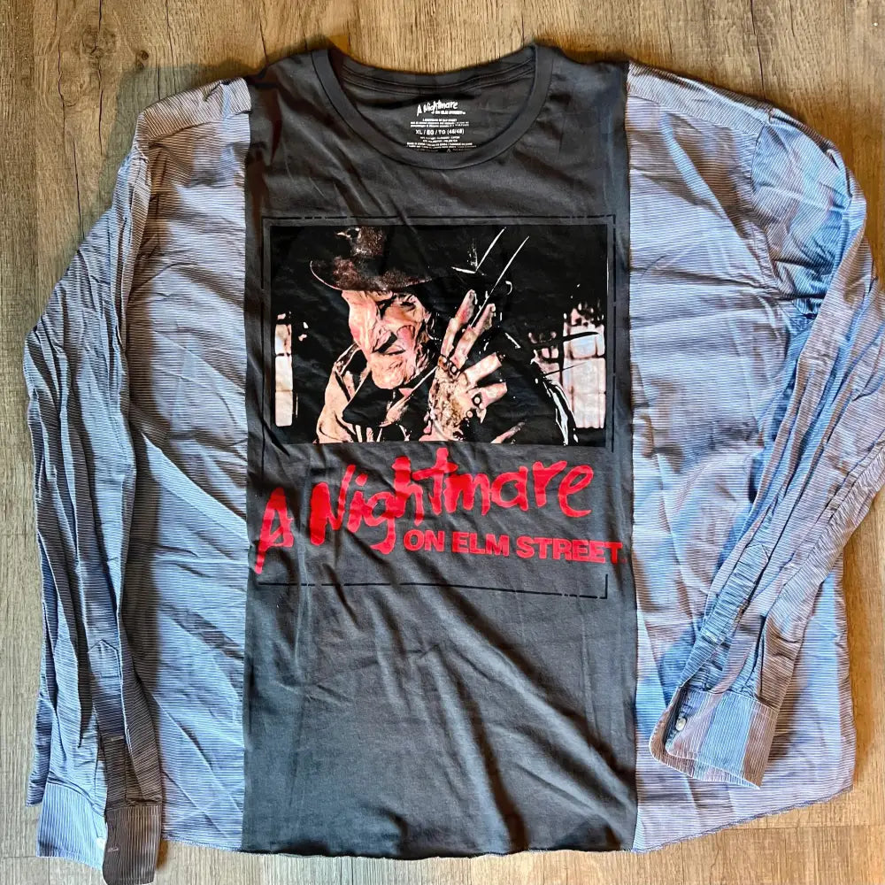 Reworked Nightmare On Elm Street Long Sleeve Shirts & Tops