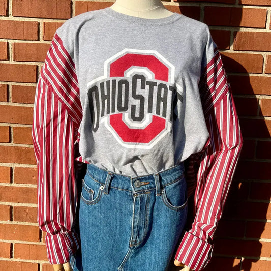 Reworked Ohio State Long Sleeve Shirts & Tops