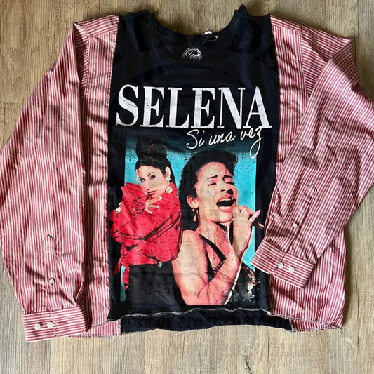 Reworked Selena Long Sleeve Shirts & Tops