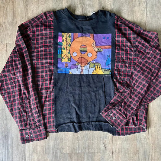 Reworked Simpsons Long Sleeve Shirts & Tops