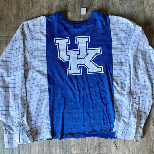 Reworked University of Kentucky Football Long Sleeve Shirts & Tops