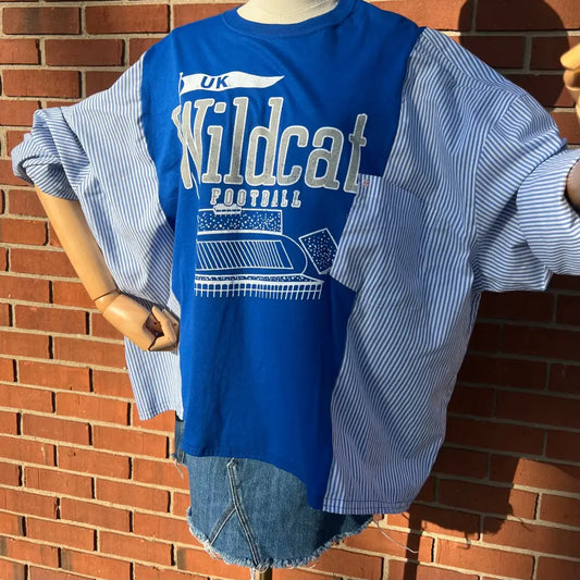 Reworked University of Kentucky Football Long Sleeve Shirts & Tops