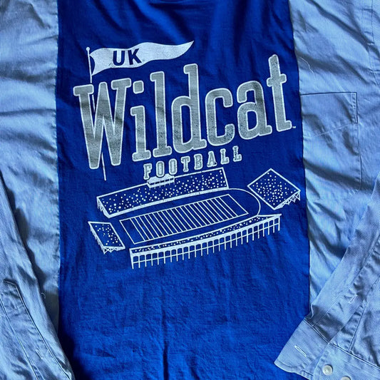 Reworked University of Kentucky Football Long Sleeve Shirts & Tops
