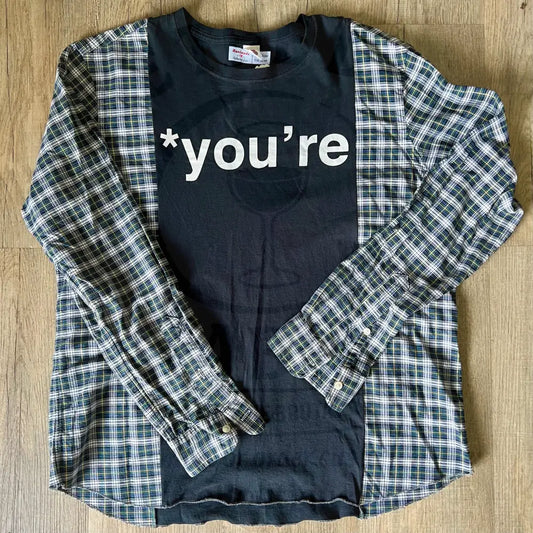 Reworked *You’re Long Sleeve Shirts & Tops