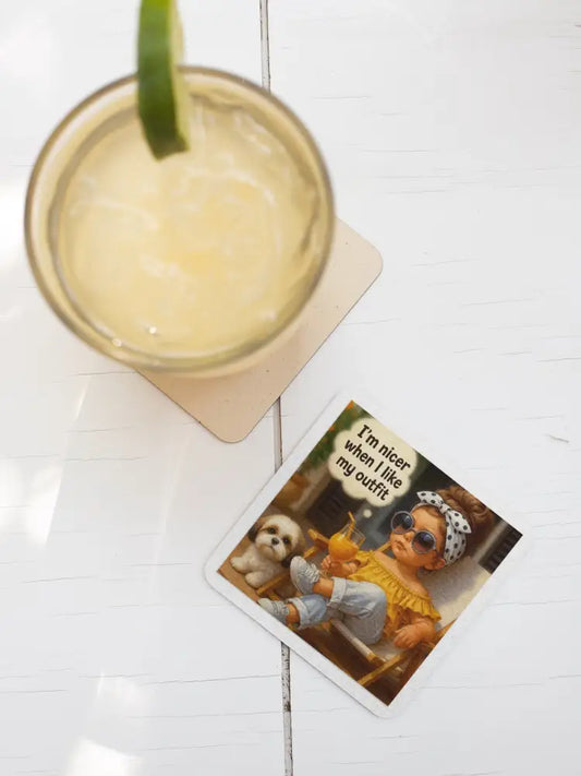 Sass in Sunglasses Coaster