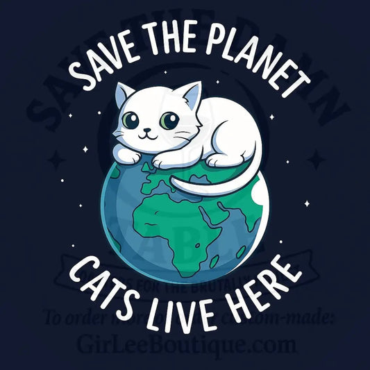 Save the Planet You’re on It With Cats Coaster