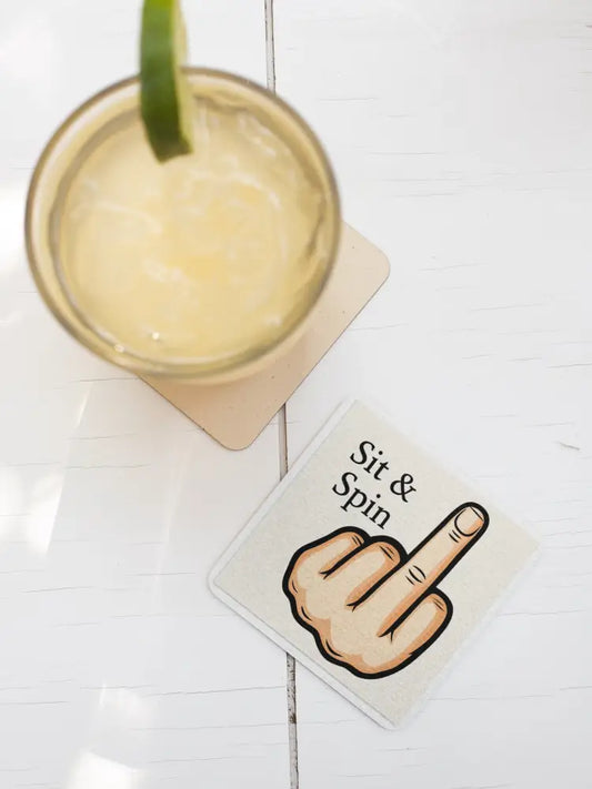 Sit Spin and Reflect on Your Life Choices Coaster