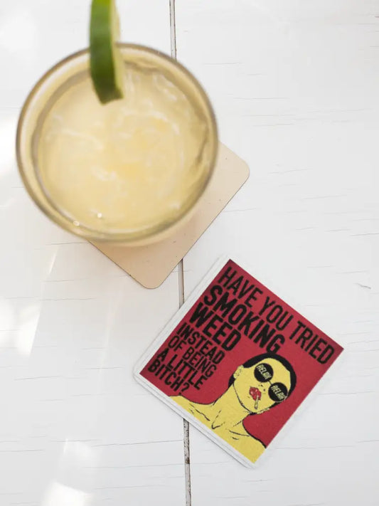 Smoke Weed Ignore Problems Repeat Coaster
