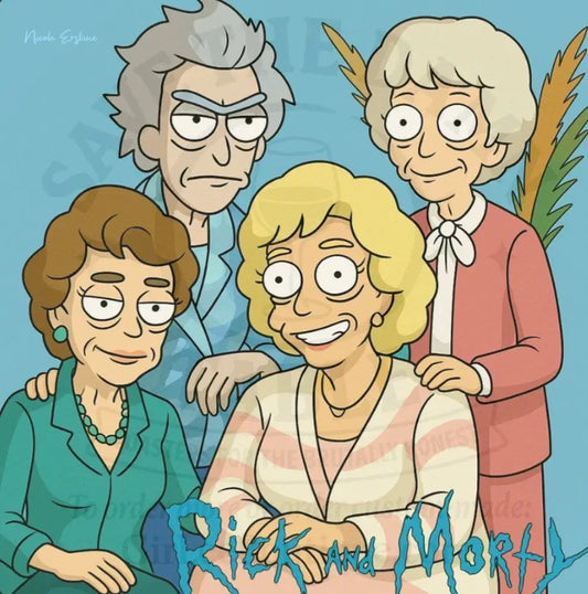 The Golden Girls Rick and Morty Coaster Coaster