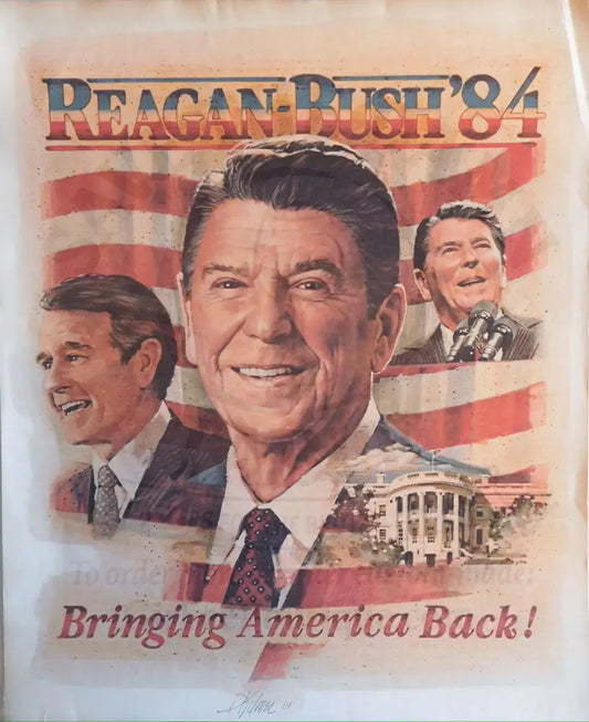 Trickle This Baby” Reagan-Bush ‘84 Coaster