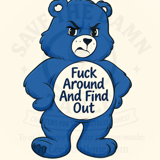 Try Me Bitch Bear Coaster