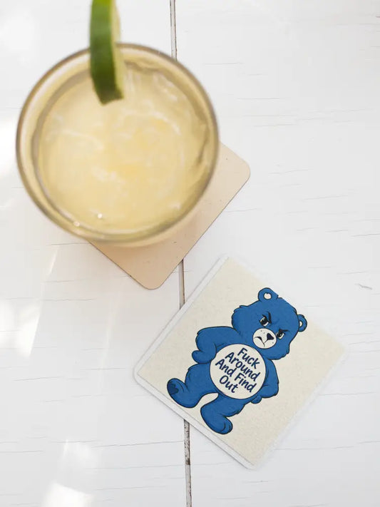 Try Me Bitch Bear Coaster