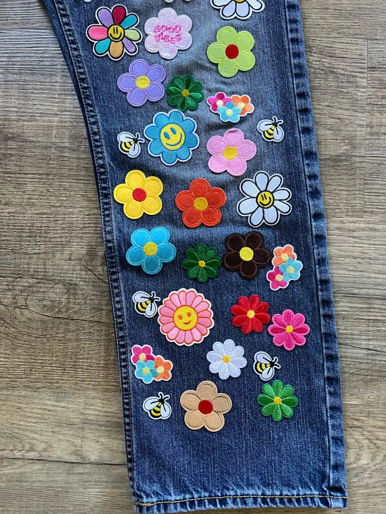 Upcycled Hippie Patch Jeans
