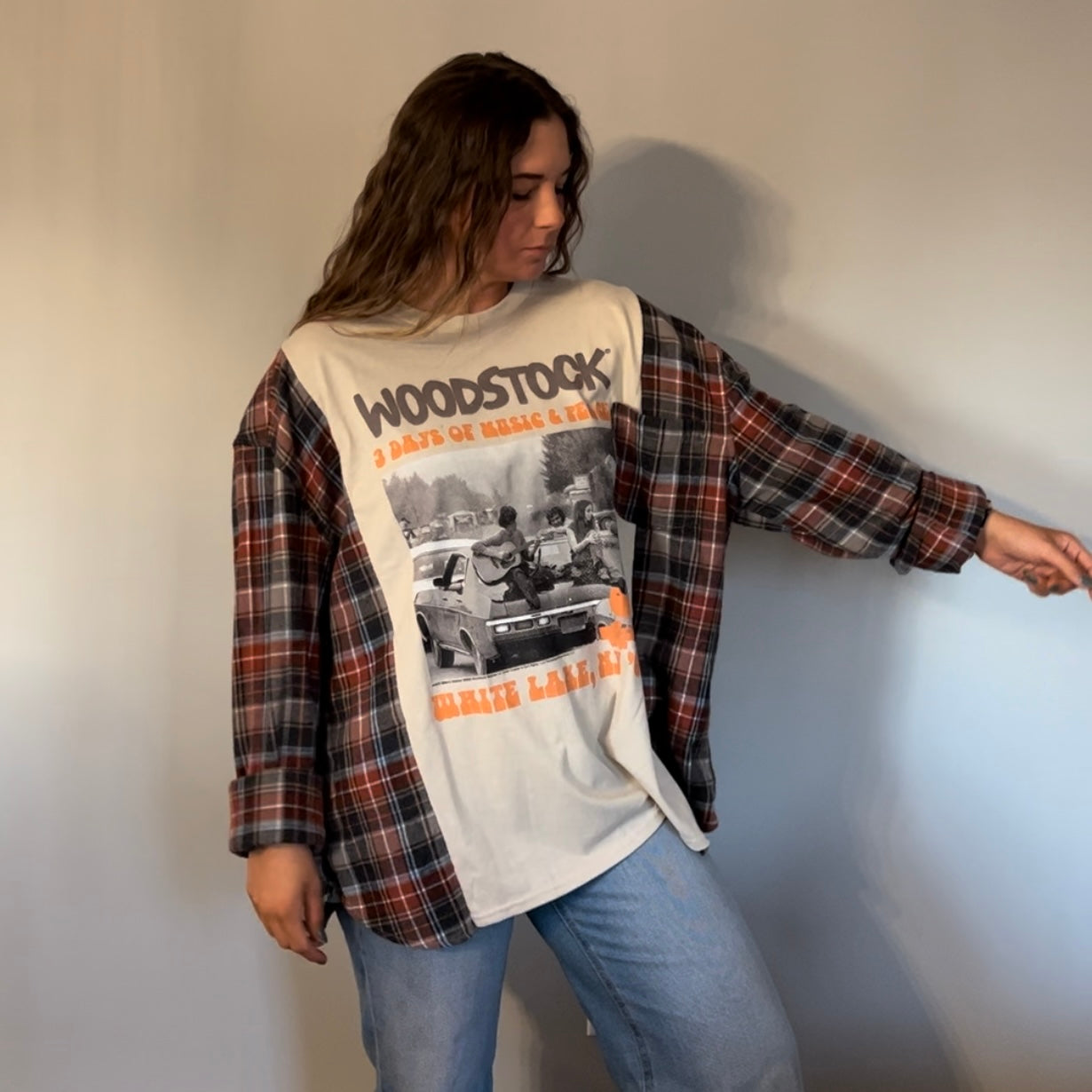 Reworked Woodstock Flannel Long Sleeve