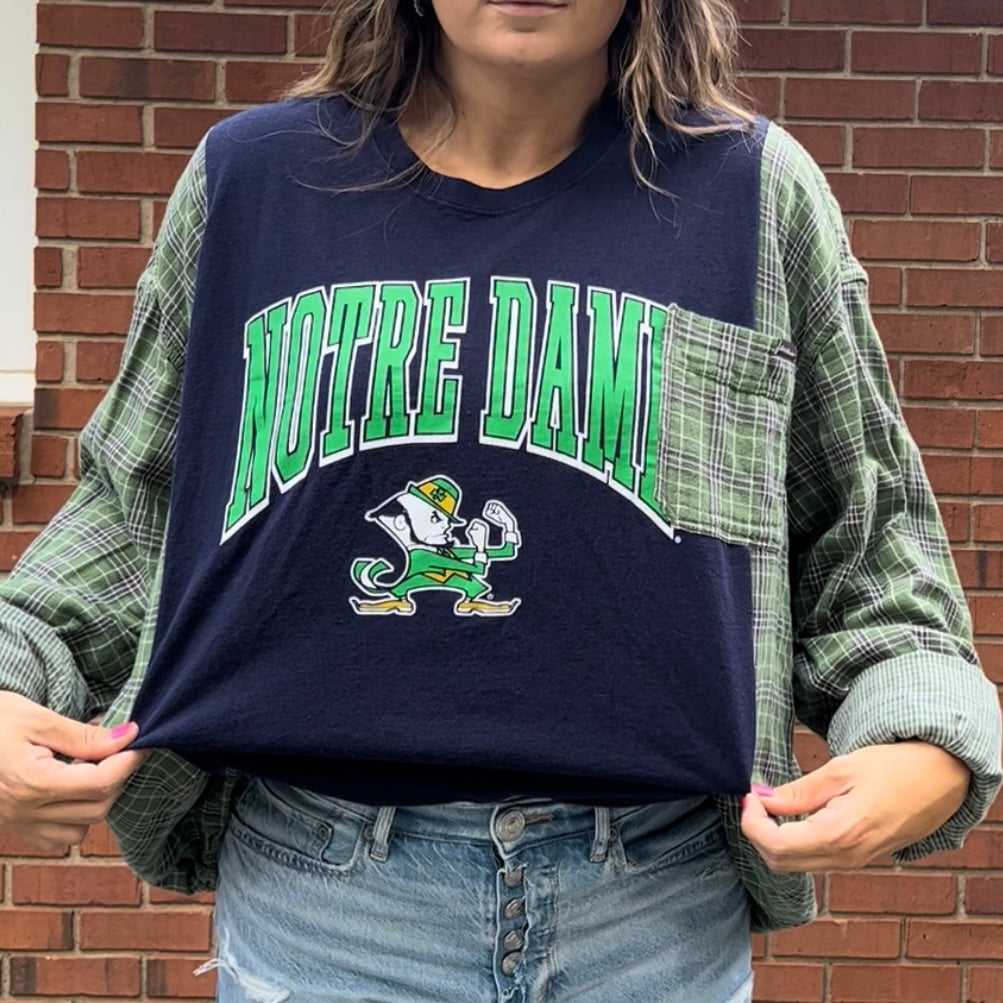 Reworked Notre Dame University Long Sleeve