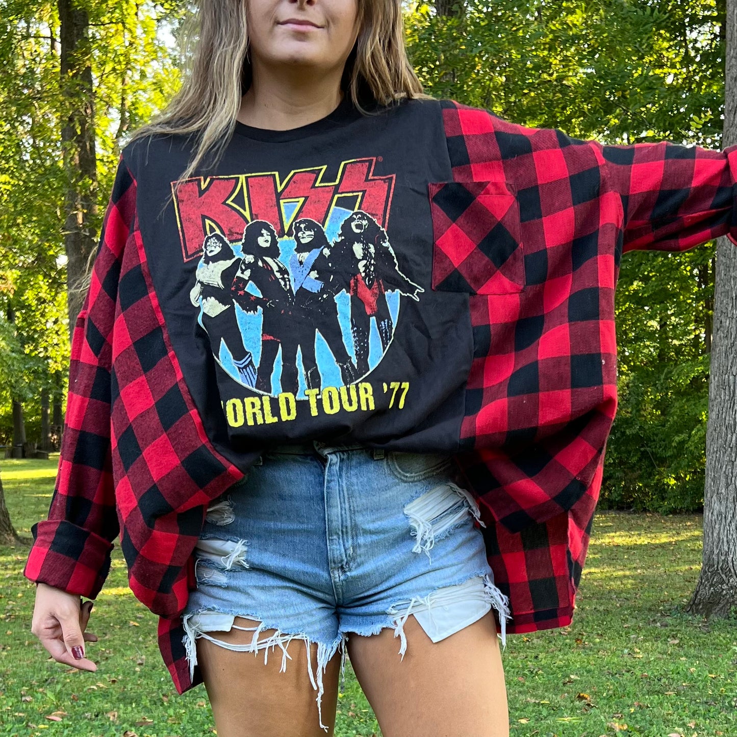 Reworked Kiss ‘77 World Tour Long Sleeve