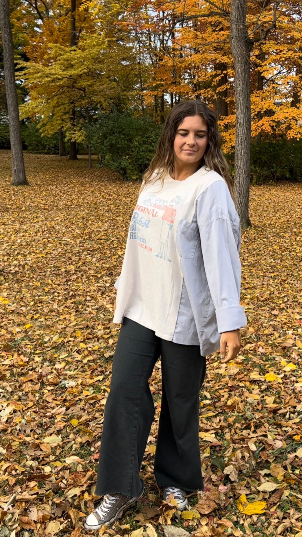 Reworked Pabst Blue Ribbon Long Sleeve